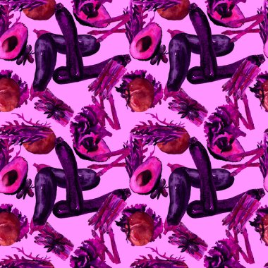 Sebze Seamless modeli. Sağlıklı gıda ile tekrarlanabilir model. 