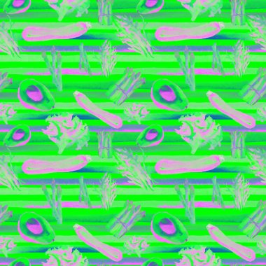 Sebze Seamless Modeli çizgili. Sağlıklı gıda ile tekrarlanabilir model. 