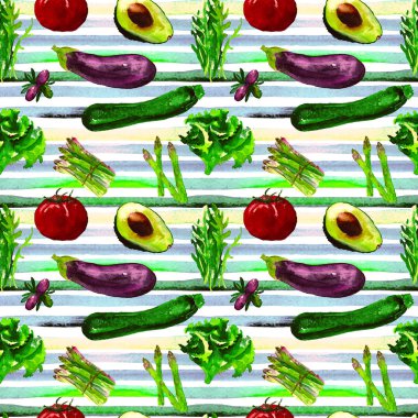 Sebze Seamless modeli. Sağlıklı gıda ile tekrarlanabilir model. 