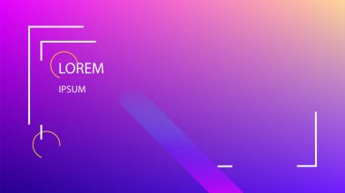 Renkli arka plan basit sıvı şekiller ile. Holografik renk gradyan. 