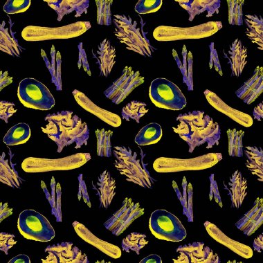 Sebze Seamless modeli. Sağlıklı gıda ile tekrarlanabilir model. 