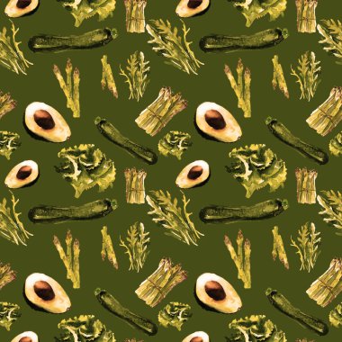 Sebze Seamless Modeli çizgili. Sağlıklı gıda ile tekrarlanabilir model. 