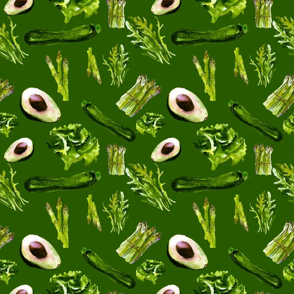 야채 줄무늬와 완벽 한 패턴입니다. 건강 식품 반복 패턴. — 스톡 사진
