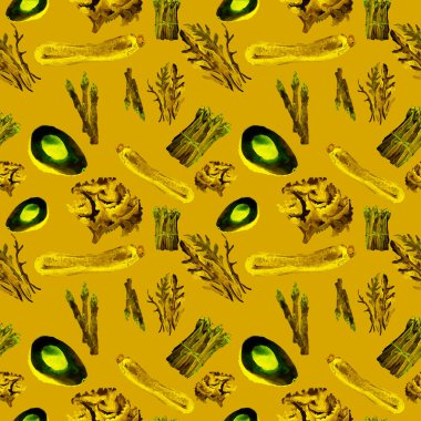 Sebze Seamless Modeli çizgili. Sağlıklı gıda ile tekrarlanabilir model. 