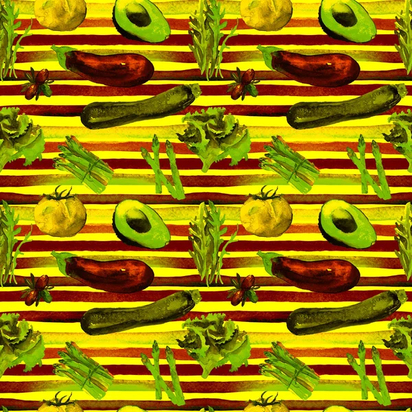 야채 완벽 한 패턴입니다. 건강 식품 반복 패턴. — 스톡 사진
