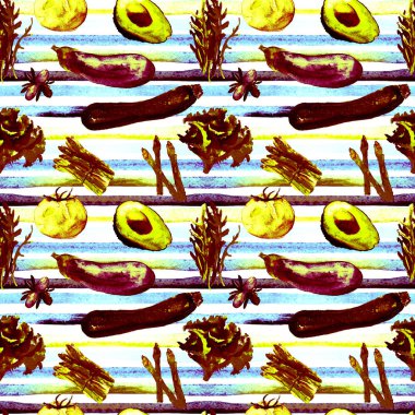 Sebze Seamless modeli. Sağlıklı gıda ile tekrarlanabilir model. 