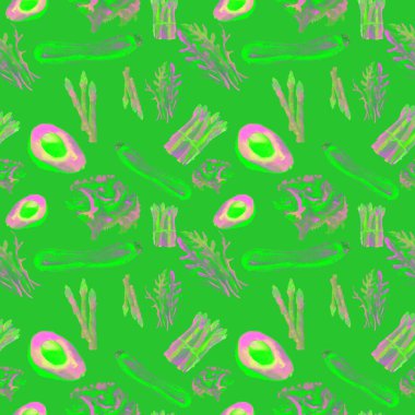 Sebze Seamless Modeli çizgili. Sağlıklı gıda ile tekrarlanabilir model. 