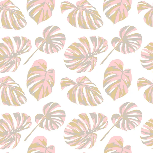 Tropisk print. Jungle sømløse mønster. Vector Tropic Summer Motiv med hawaiianske blomster . – Stock-vektor