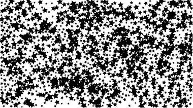 Birçok rasgele düşen altın yıldız konfeti ile arka plan .