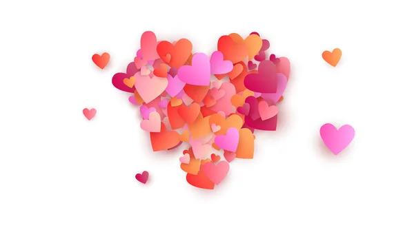 Aftelkalender voor Valentijnsdag vakantie achtergrond. Illustratie voor uw Valentine's dag vakantie ontwerp. — Stockvector