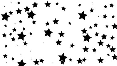 Birçok rasgele düşen altın yıldız konfeti ile arka plan .