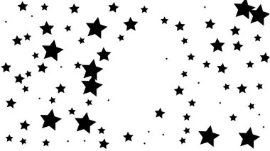 Birçok rasgele düşen altın yıldız konfeti ile arka plan .