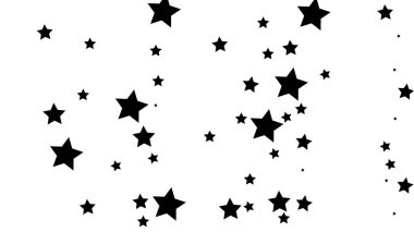 Birçok rasgele düşen altın yıldız konfeti ile arka plan .