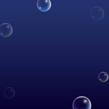 Hologram yansıması ile ubble. Dizi gerçekçi su veya sabun köpüğü tasarımınız için.