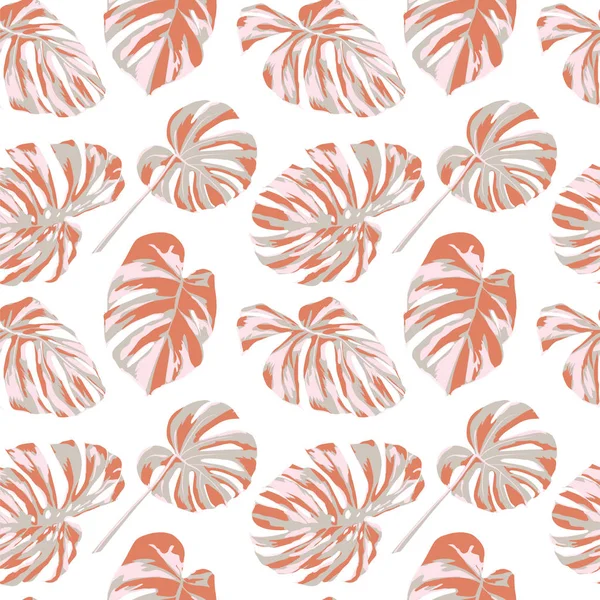 Tropikal yazdır. Orman Seamless modeli. Vektör Tropic yaz motifi ile Hawaiian çiçek. 