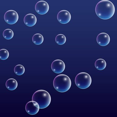 Hologram yansıması ile ubble. Dizi gerçekçi su veya sabun köpüğü tasarımınız için.