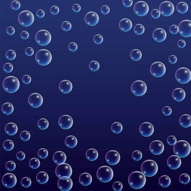 Hologram yansıması ile ubble. Dizi gerçekçi su veya sabun köpüğü tasarımınız için.