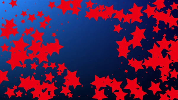 Farben der amerikanischen Flagge. Unabhängigkeitstag der USA. . Hintergrund der Einladung. Banner, Weihnachts- und Neujahrskarte, Postkarte, Verpackung, Textildruck. — Stockvektor