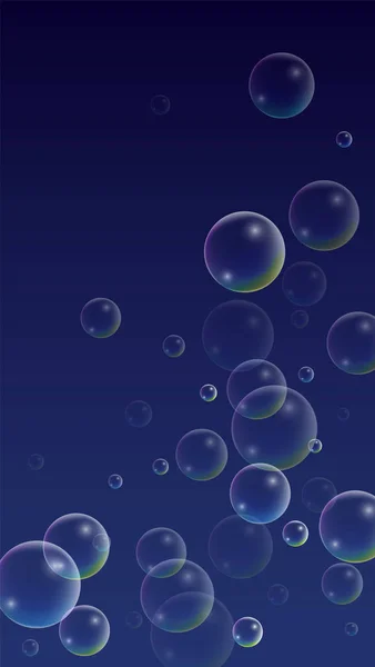 ホログラム反射 ubble。あなたの設計のための現実的な水やシャボン玉のセット. — ストックベクタ