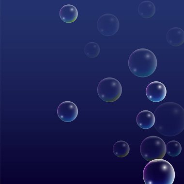 Hologram yansıması ile ubble. Dizi gerçekçi su veya sabun köpüğü tasarımınız için.