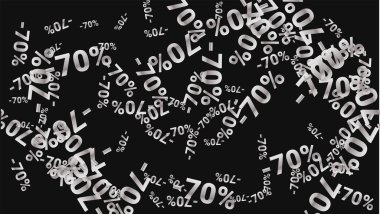 Karanlık Arkaplanda Şarkı Söyleyen Yüzler. Gümüş Perdeli Şarkılar ve Kar Taneli Kara Poster. Vektör İndirimi Arkaplanı.