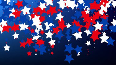 Amerikan Bayrağının Renkleri. ABD Bağımsızlık Günü. - Evet. Davetiye Arkaplanı. Sancak, Noel ve Yeni Yıl kartı, Kartpostal, Paketleme, Tekstil Yazdırma.
