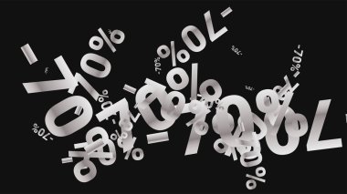 Karanlık Arkaplanda Şarkı Söyleyen Yüzler. Gümüş Perdeli Şarkılar ve Kar Taneli Kara Poster. Vektör İndirimi Arkaplanı.