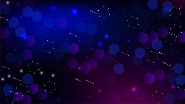Blockchain Teknoloji Arkaplanı. Blockchain Vector Concept Illustration. 