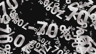 Karanlık Arkaplanda Şarkı Söyleyen Yüzler. Gümüş Perdeli Şarkılar ve Kar Taneli Kara Poster. Vektör İndirimi Arkaplanı.