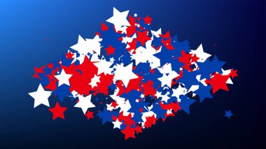 Amerikan Bayrağının Renkleri. ABD Bağımsızlık Günü. - Evet. Davetiye Arkaplanı. Sancak, Noel ve Yeni Yıl kartı, Kartpostal, Paketleme, Tekstil Yazdırma.