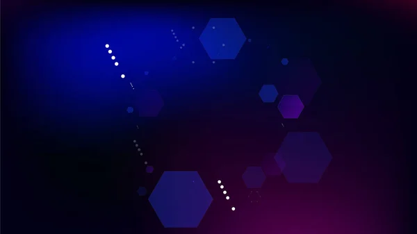 Hintergrund der Blockchain-Technologie. Bussines Konzept Banner. Blaues Digitales Muster. Blockchain Vector Concept Illustration. Vektor-Technologie Blockchain-Hintergrund. — Stockvektor