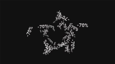 Karanlık Arkaplanda Şarkı Söyleyen Yüzler. Gümüş Perdeli Şarkılar ve Kar Taneli Kara Poster. Vektör İndirimi Arkaplanı.