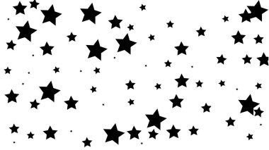 Birçok rasgele düşen altın yıldız konfeti ile arka plan .