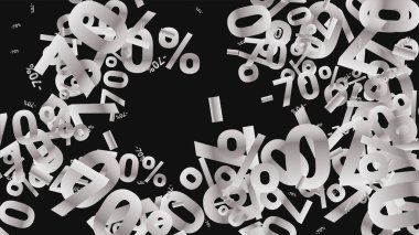 Karanlık Arkaplanda Şarkı Söyleyen Yüzler. Gümüş Perdeli Şarkılar ve Kar Taneli Kara Poster. Vektör İndirimi Arkaplanı.