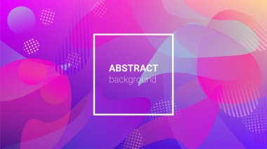 Gradyan Arka plan. Banner Tasarım Kompozisyonu. Modern Geometrik Desen. Yatay oryantasyon. Gradyan Arkaplanı.