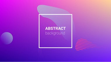 Sıvı Şekiller. Banner Tasarım Kompozisyonu. Modern Geometrik Desen. Yatay oryantasyon. Sıvı Şekiller.