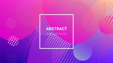 Renkli Arka plan. Yatay oryantasyon. Modern Geometrik Desen. Banner Tasarım Kompozisyonu. Renkli Arkaplan.