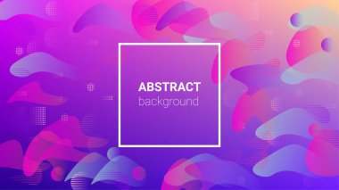 Renkli Arka plan. Modern Geometrik Desen. Yatay oryantasyon. Banner Tasarım Kompozisyonu. Renkli Arkaplan.