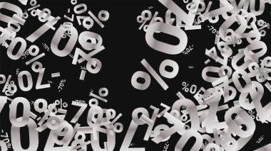 Karanlık Arkaplanda Şarkı Söyleyen Yüzler. Gümüş Perdeli Şarkılar ve Kar Taneli Kara Poster. Vektör İndirimi Arkaplanı.