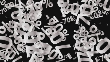 Karanlık Arkaplanda Şarkı Söyleyen Yüzler. Gümüş Perdeli Şarkılar ve Kar Taneli Kara Poster. Vektör İndirimi Arkaplanı.