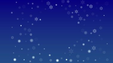 Düşen Kar Taneleriyle Güzel Noel Arkaplanı.
