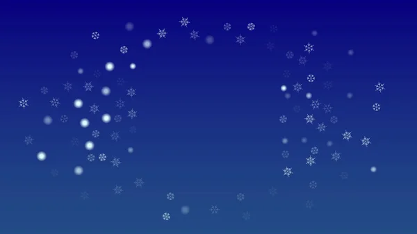 Gyönyörű karácsonyi háttér hulló hópelyhek. — Stock Vector