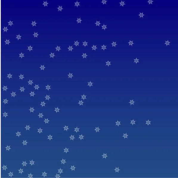 Hermoso fondo de Navidad con la caída de copos de nieve — Vector de stock