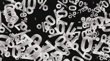 Karanlık Arkaplanda Şarkı Söyleyen Yüzler. Gümüş Perdeli Şarkılar ve Kar Taneli Kara Poster. Vektör İndirimi Arkaplanı.