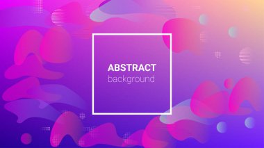 Renkli Arka plan. Banner Tasarım Kompozisyonu. Yatay oryantasyon. Modern Geometrik Desen. Renkli Arkaplan.