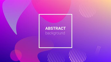 Renkli Arka plan. Yatay oryantasyon. Modern Geometrik Desen. Banner Tasarım Kompozisyonu. Renkli Arkaplan.