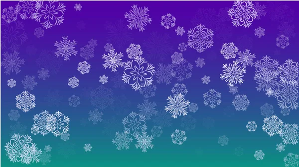 Schöne Weihnachten Hintergrund mit fallenden Schneeflocken. Element of Design mit Schnee für eine Postkarte, Einladungskarte — Stockvektor