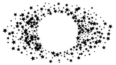 Birçok rasgele düşen altın yıldız konfeti ile arka plan .