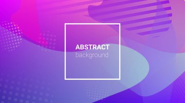 Sıvı Şekiller. Banner Tasarım Kompozisyonu. Yatay oryantasyon. Modern Geometrik Desen. Sıvı Şekiller.