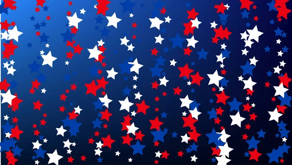 Barvy americké vlajky. Den nezávislosti USA. . Pozvánka Pozadí. Banner, Vánoční a novoroční pohlednice, Pohlednice, Obaly, Textilní tisk. — Stockový vektor